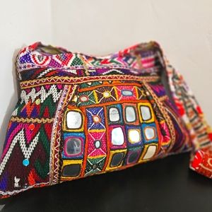 Recycled Vintage Tribal Gypsy Fabric Purse Handmade in Rajasthan India